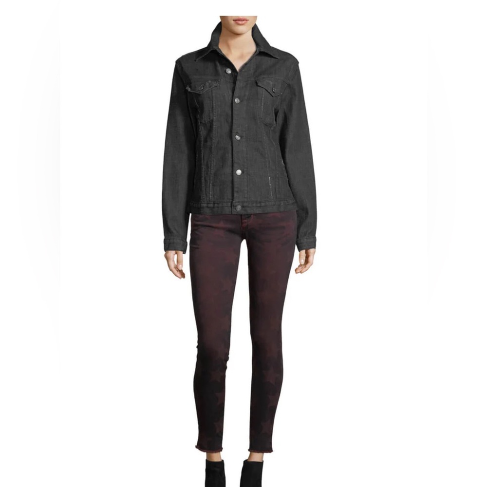 Women's Star Patterned Ankle Jeans - Picture 5 of 6